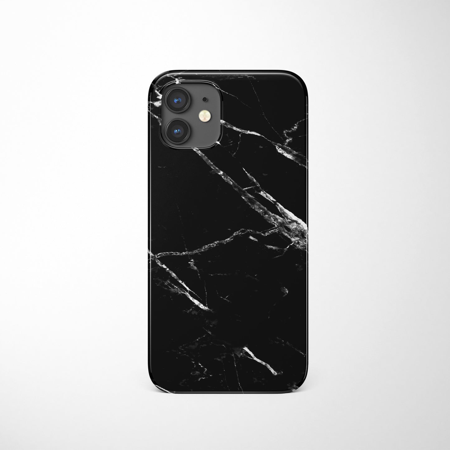 大理石 ハードスマホケース - Black Marble