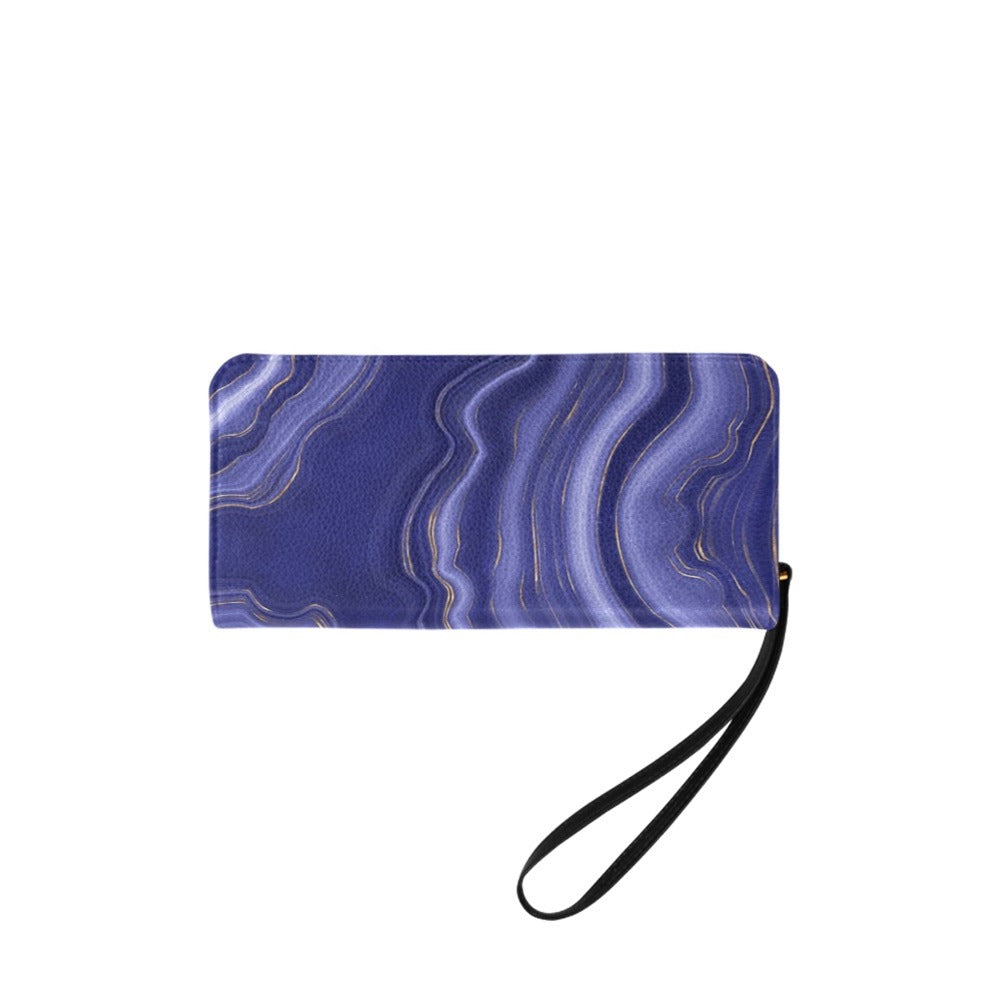 アゲート クラッチウォレット - Indigo Blue Agate