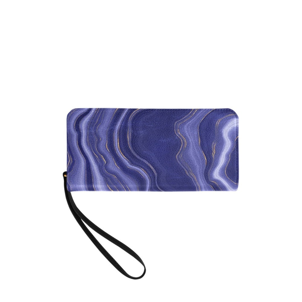 アゲート クラッチウォレット - Indigo Blue Agate